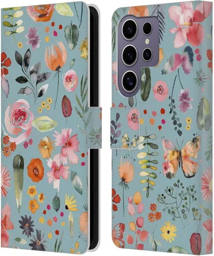 Vista 60 de Head Case Designs Officially Licensed Ninola Butterfly Nature Spring Floral Leather Wallet Case Compatible with Samsung Galaxy A07 4G