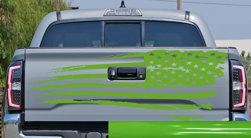 Vista 8 de Adhesivo adhesivo para puerta trasera o ventana de la puerta trasera de Estados Unidos para puerta trasera o camioneta, se adapta a Toyota Tacoma