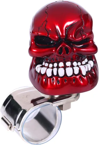 Vista 9 de Pomo Giratorio de Volante con Calavera Perilla Giratoria de Conducción Suicida Mango de Potencia Ajuste Universal para la Mayoría de Vehículos Autos