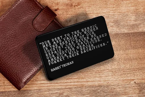 Vista 7 de Jolliz Tarjeta grabada con texto en inglés "Thank You For Your Service", regalo para veteranos de la Guardia Costera de Proud Of You, tarjeta
