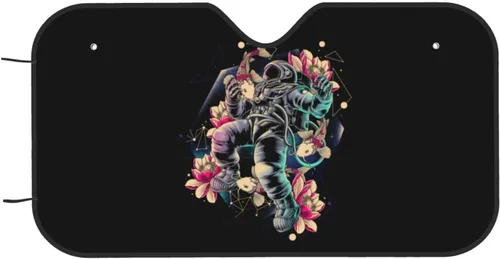 Vista 9 de Flower Koi - Protector de visera solar para astronauta de espacio profundo, bloquea los rayos UV que se mantienen frescos para la mayoría