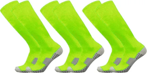Vista 12 de Calcetines de béisbol 3 pares para niños, jóvenes y adultos (4 a 20 años) calcetines deportivos de equipo, calcetines de fútbol atléticos