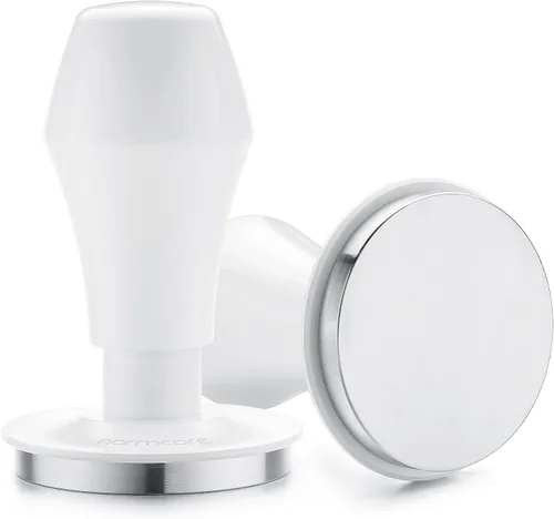 Vista 9 de Normcore 51mm Tamper para café, Tamper para Espresso, Tamper con carga de resorte V4 con revestimiento PVD de titanio, base plana, muelles