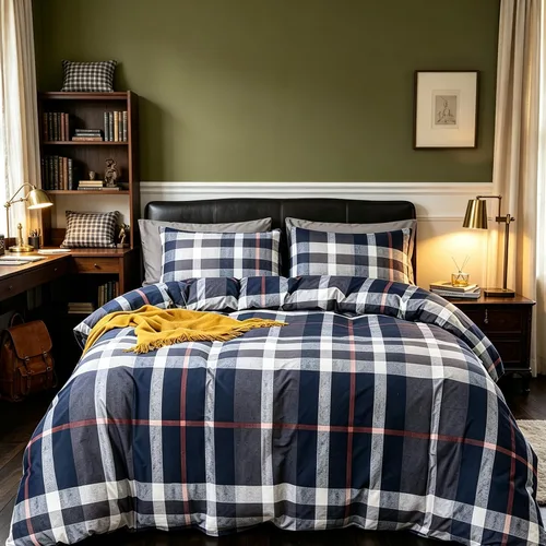 Vista 26 de Juego de edredón verde oliva, tamaño individual, color verde oscuro, juego de ropa de cama militar, suave y transpirable, ropa de cama minimalista