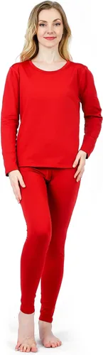 Vista 9 de Women's Thermal Underwear Base Layer with Fleece Lined Winter Cold Weather Negro