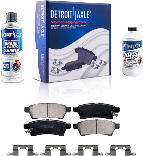 Vista 10 de Detroit Axle – Pinza de freno del lado del pasajero trasero + pastillas de freno de reemplazo para Silverado Sierra 1500 Tahoe Yukon Astro Deville