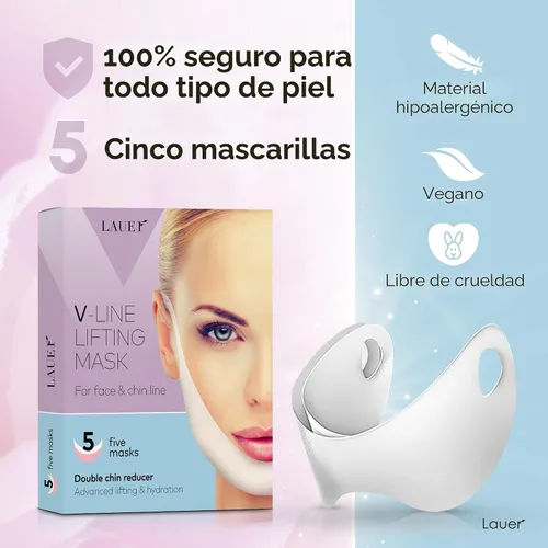 Vista 5 de Línea de mascarilla de contorno en forma de V que forma la correa de elevación de la correa de elevación de la línea de la mandíbula de la línea
