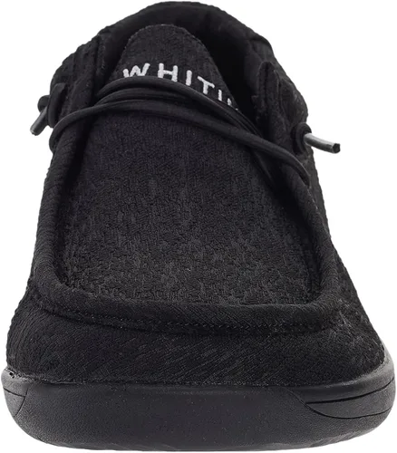 Vista 2 de WHITIN Mens Wide Barefoot Slip-on Loafers Zero Drop Sole Minimalist Canvas Sneakers