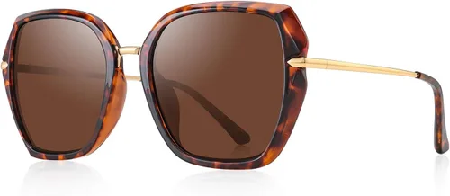 Vista 7 de Lentes de sol polarizados para mujer, con protección UV400, anteojos de moda Negro