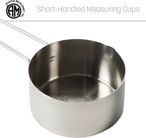 Vista 5 de American METALCRAFT, Inc. MCW75 - Taza medidora de acero inoxidable 3/4, 3/4 tazas, color plateado, 1 unidad (paquete de 1)