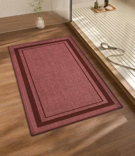 Vista 42 de chakme Juego de 2 alfombras de baño ultrafinas, absorbentes, antideslizantes, lavables a máquina, color beige oscuro, 17 x 24 pulgadas + tapete