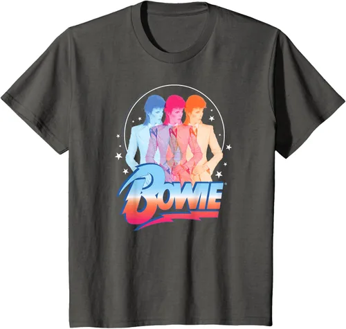 Vista 31 de David Bowie - Camiseta Bowie 3D, Negro