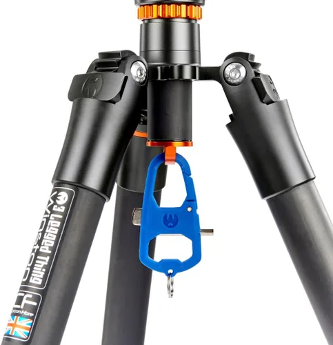 Vista 2 de 3 Legged Thing Toolz - Llavero de mosquetón multiherramienta para fotógrafos y videógrafos con herramienta hexagonal, llave de monedas y abridor