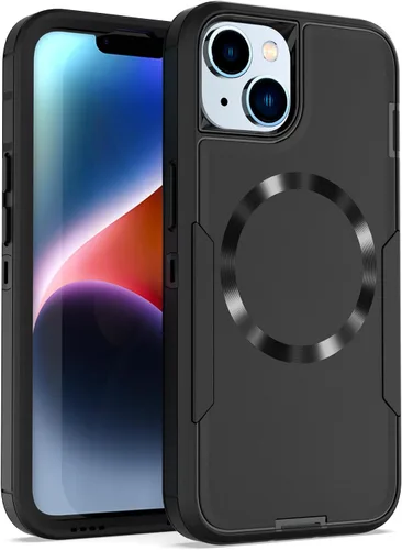 Vista 14 de Diseñada para iPhone 14 Pro, protección magnética contra caídas resistente, compatible con MagSafe, a prueba de polvo, no se decolora, no se pone