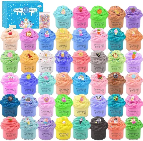 Vista 9 de Cloud Slime - Paquete de 15 fundas coloridas para niñas y niños, suministros divertidos de recuerdos de fiesta, kit de slime a granel perfumado