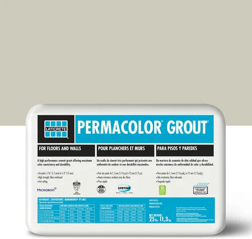 Vista 4 de LATICRETE Lechada PERMACOLOR Gris polvoriento, 25 libras