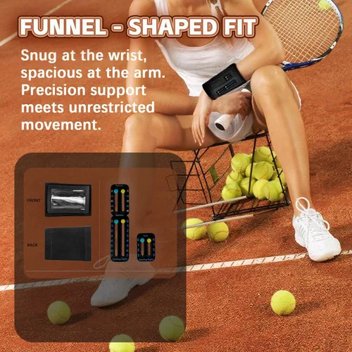 Vista 4 de Tennis Score Keeper Pulsera 2 en 1 Contador de puntuación de tenis portátil montado en raqueta o en pulsera, accesorio de tenis ultraligero
