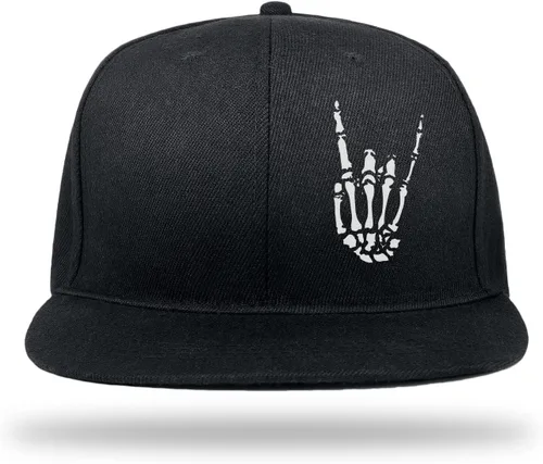 Vista 2 de Snapback Hats for Men Mens Hats Flat Bill Snap Backpack Fitted Trucker