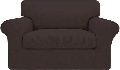 Vista 28 de Easy-Going Funda elástica de sofá de 4 piezas de gran tamaño para perros, funda de sofá lavable para 3 cojines separados, protector de muebles Negro