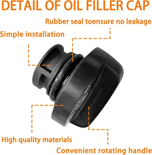 Vista 2 de Tapa de llenado de aceite de motor 5W-30 94-12 compatible con Buick Cadillac Chevrolet GMC OEM# 12573337