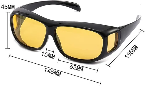 Vista 2 de Gemgoo - Gafas de sol unisex con lentes ópticas HD para conducción nocturna antirreflejos 2