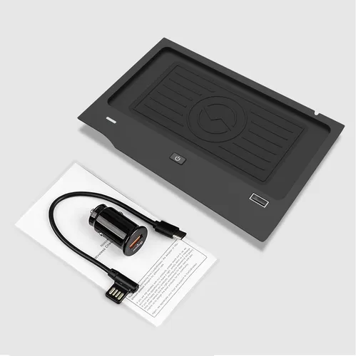 Vista 7 de CarQiWireless Cargador inalámbrico para Nissan Altima 2019-2024 SR/SV/SL, almohadilla de carga inalámbrica para teléfono, organizador de consola