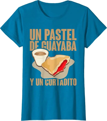 Vista 63 de Funny Cuban Coffee Guayaba Guava Breakfast T Shirt T-Shirt Asphalt Grey