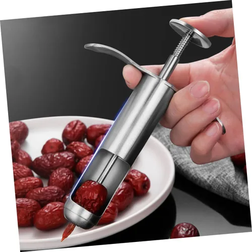 Vista 7 de Ciieeo Herramienta de eliminación de núcleo de azufaifo, descorazonador de frutas de cocina para fácil eliminación de fosas rojas, diseño ligero