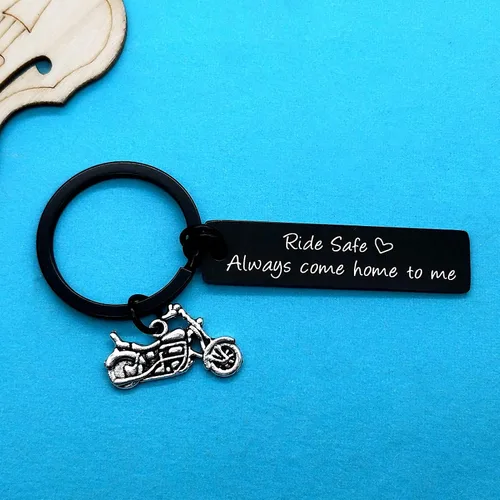Vista 5 de Llavero seguro para motociclista, regalo de motociclista, regalo para el día del padre, día de San Valentín, regalos de Navidad, cumpleaños, llavero