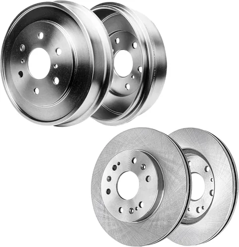 Vista 107 de Detroit Axle - Rotores de freno para Chrysler 200 2015 2016 2017, Rotores de freno de disco de reemplazo: 12.01" pulgadas delantero y 10.95
