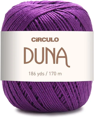 Vista 14 de Círculo Hilo Duna – 186 yardas, 3.52 onzas – Hilo DK de peinado ligero – 100% algodón virgen brasileño mercerizado, perfecto para tejer y hacer