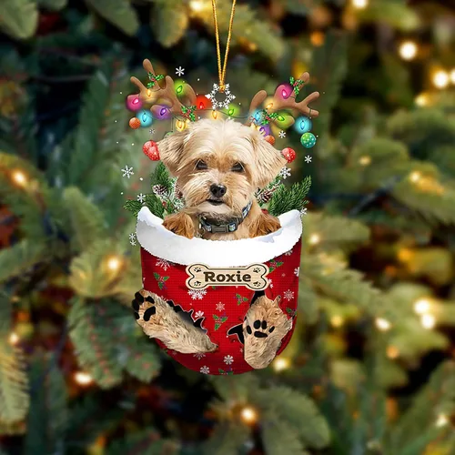 Vista 95 de LOVELYPOD Adorno Personalizado de Perro Affenpinscher, Adornos de Navidad Affenpinscher Regalo para Amante de Perros, Adorno de Navidad Colgante