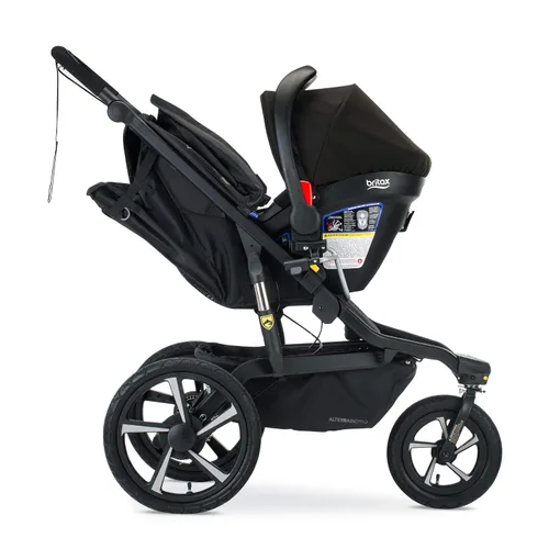 Vista 5 de BOB Gear Adaptador de cochecito de jogging individual para asientos de automóvil infantiles Britax, gris