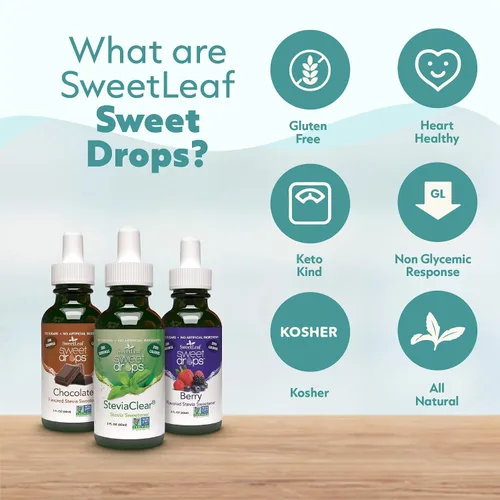 Vista 7 de SWEETLEAFs, extracto de líquido de stevia transparente de 4 oz