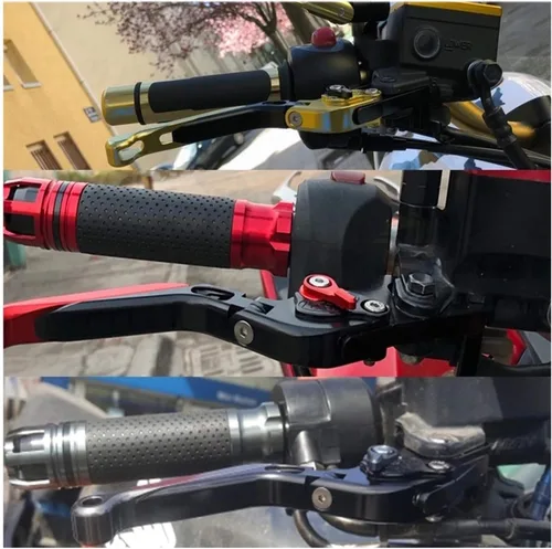 Vista 4 de for Suzuki V-Strom 2002-2016 2015 2014 20132 012 2011 2010 V-Strom Motorcycle Brake Handle Adjustable Brake Clutch Lever Handbar (Color : 1)