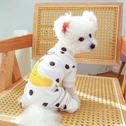 Vista 6 de Ropa para perro, pijama de plátano, overol de suéter para perro, overol para perro, camisa de disfraz de gato, sudadera para mascotas, ropa