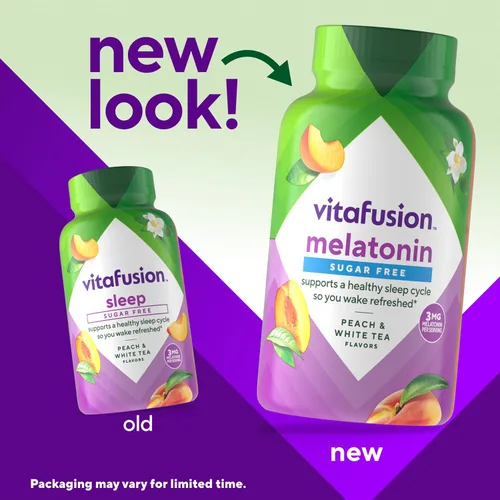 Vista 2 de Vitafusion Vitaminas gomosas de melatonina, 140 unidades (paquete de 1)