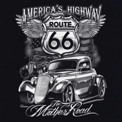 Vista 5 de Route 66 America's Highway T-Shirt The Mother Road Tee Shirt