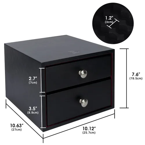 Vista 6 de J JACKCUBE DESIGN Caja organizadora de aceites esenciales, con capacidad para 96 botellas de aceites esenciales de 5 a 0.5 fl oz, botellas