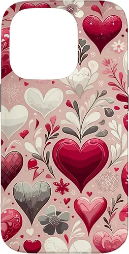 Vista 15 de Funda romántica para iPhone 11 Pro Max con corazones encantadores para el día de San Valentín