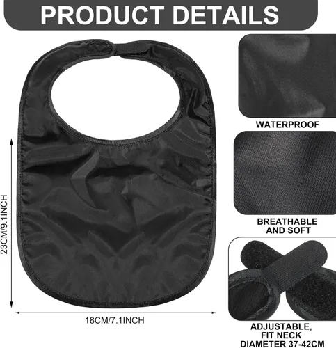 Vista 2 de Oudain 3 piezas de traqueotomía cubierta de ducha impermeable laringectomía estoma cubre cuello protector protector estoma protector transpirable