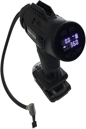 Vista 3 de North Tech Kit de inflado inalámbrico de 18 voltios de 160 PSI, tu solución todo en uno para inflar sin esfuerzo