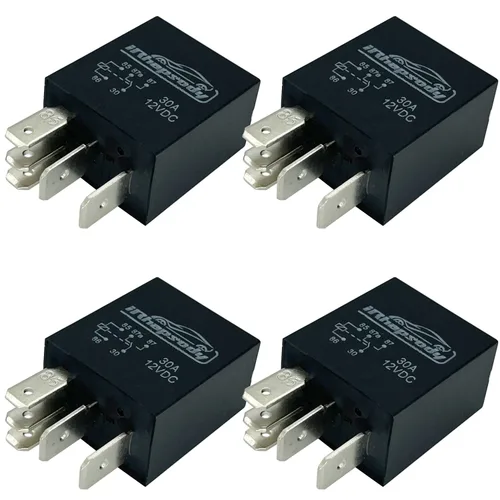 Vista 6 de Relé de arranque multiusos Spst de 12vdc 30amp de 4 pines, relés de reemplazo automotriz