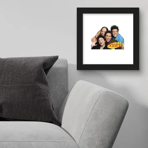 Vista 3 de Trends International Gallery Pops Seinfeld - Póster de pared con logotipo de grupo, 12 x 12 pulgadas, versión de marco negro