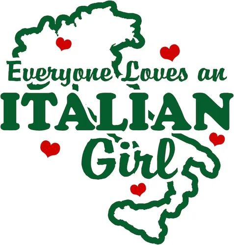 Vista 2 de CafePress Everyone Loves an Italian Girl Bumper Sticker