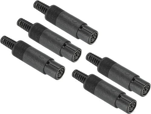 Vista 6 de PATIKIL S-Video DIN Mini hembra Socket 4 Pin transmisión de señal para TV, reproductor de DVD paquete de 5