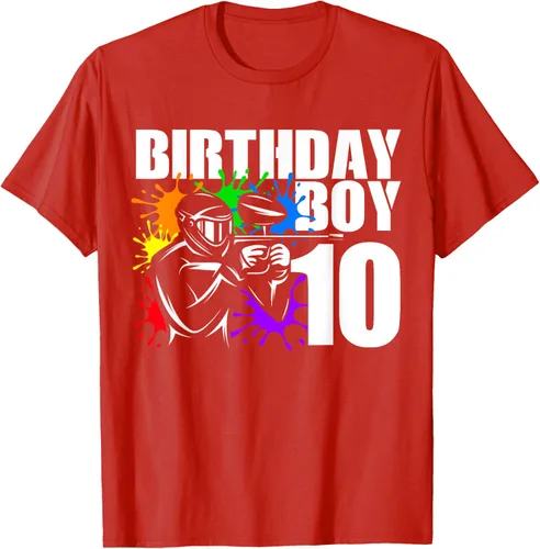 Vista 51 de Camiseta de 10 años de antigüedad, fiesta de cumpleaños para niños, Negro, S