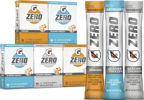 Vista 7 de Gatorade G Zero en polvo, ponche de frutas, paquetes de 0.10 onzas (paquete de 10)