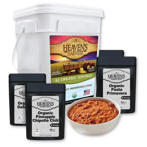 Vista 11 de Heaven’s Harvest Kit de Alimentos Familiares de 25 Años — Suministro de Alimentos de Emergencia. Kit de Alimentos de Supervivencia Liofilizados +