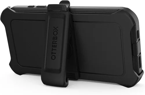 Vista 5 de OtterBox Funda para iPhone 15 Pro (solamente) Defender Series, color negro, sin pantalla, resistente y duradera, con protección de puerto, incluye